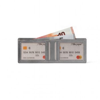ARGENT / MÉTALLISÉ Tyvek® Card Wallet / porte-cartes 2