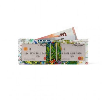 WILD FLOWERS Tyvek® Card Wallet / porte-cartes 2