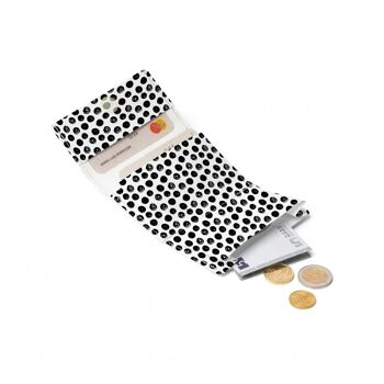 Portefeuille pliant BLACK DOTS Tyvek® 2