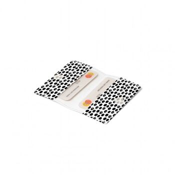 Porte-cartes de crédit / porte-cartes BLACK DOTS Tyvek® 2