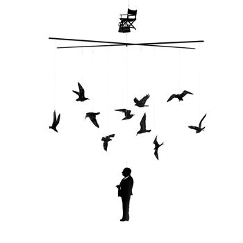 mobile décoratif - Les Oiseaux d'Hitchcock 1