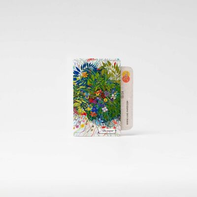 WILD FLOWERS Tyvek® credit card case / card holder