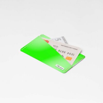 Micro billetera verde / neón Tyvek®