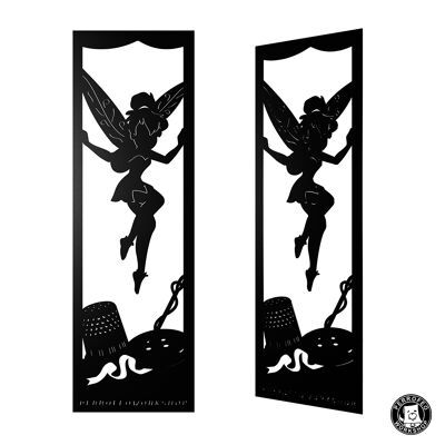 laser cut bookmark - Tinkerbell, Tinker bell