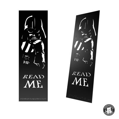 laser cut bookmark - Vader
