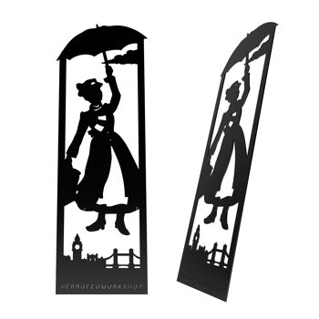 marque-page découpé au laser - Mary Poppins 1