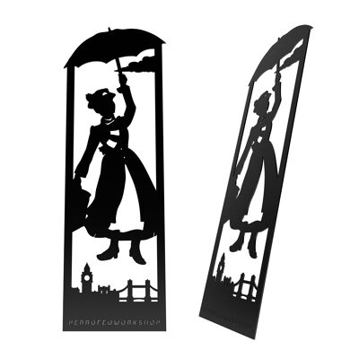 segnalibro tagliato al laser - Mary Poppins
