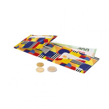 Portefeuille / porte-monnaie en carton BAUHAUS COLOR GAME Tyvek® 2