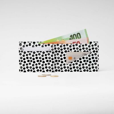 BLACK DOTS Tyvek® cardboard wallet / purse