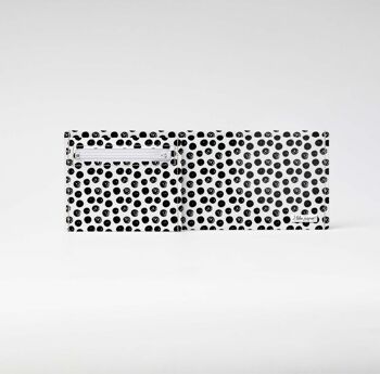 Portefeuille / porte-monnaie en carton BLACK DOTS Tyvek® 4