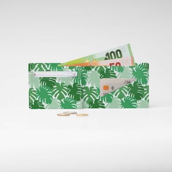 Portefeuille / porte-monnaie en carton GREEN JUNGLE Tyvek® 1