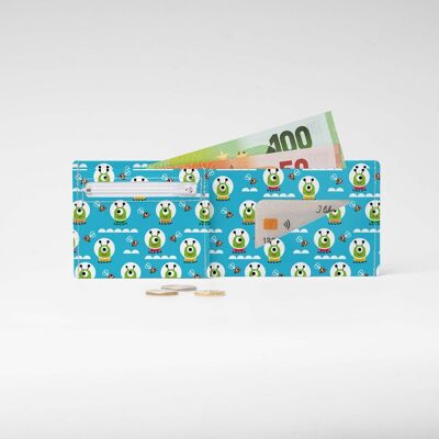 Portefeuille / porte-monnaie en carton HAPPY ALIENS Tyvek®