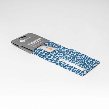 Portefeuille / porte-monnaie en carton LEOPARD BLEU Tyvek® 6