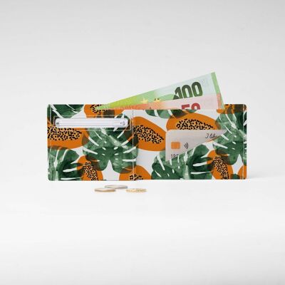 Cartera / monedero de cartón PAPAYA JUNGLE Tyvek®