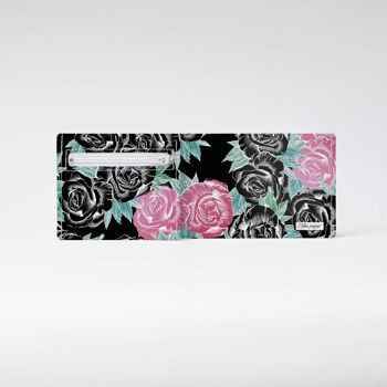 Portefeuille / porte-monnaie en carton ROSES Tyvek® 4