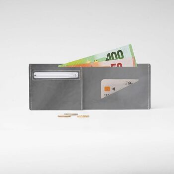 Portefeuille / porte-monnaie en carton Tyvek® ARGENT / MÉTALLISÉ 1