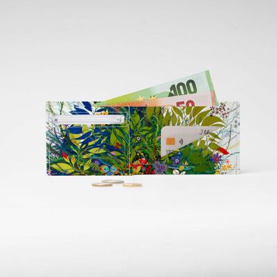 WILD FLOWERS Tyvek® cardboard wallet / purse