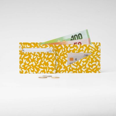 YELLOW SEMBLANCE Tyvek® cardboard wallet / purse