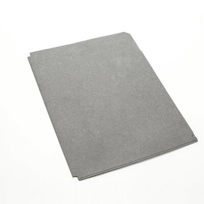 A4 Gray Recycled Leather Document Case