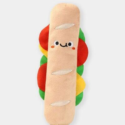 Peluche per cani - Festa del cibo - Panino traballante - HUG SMART