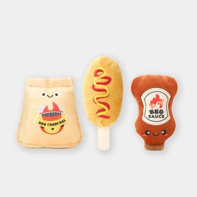 Plush Dog Toy - Food Party - BBQ-Time - HUG SMART