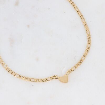 Golden Hans necklace - heart