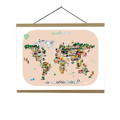Map of World Pastel