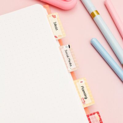 Fall Adhesive tabs - Cute sticky tabs