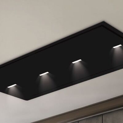 CAPPA GEA FLAT cm. 120X60 – Nera spot light - 800 m3/h