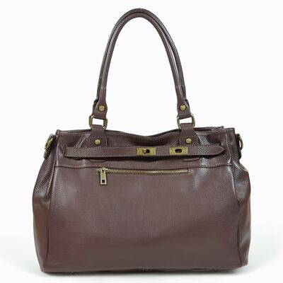 Sac cuir LEILA choco