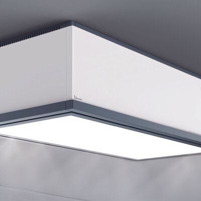 CAPPA XENIA cm. 120x61-Bianca, Inox - 800 m3/h