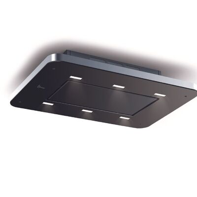 CAPUCHA STIVIA GRATIS cm.90 - Acero inoxidable, negro - 900 m3/h
