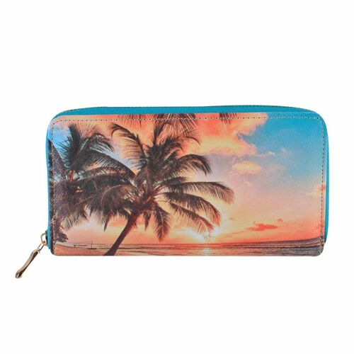[ PG13-3 ] Tropical Sunset Lady Wallet
