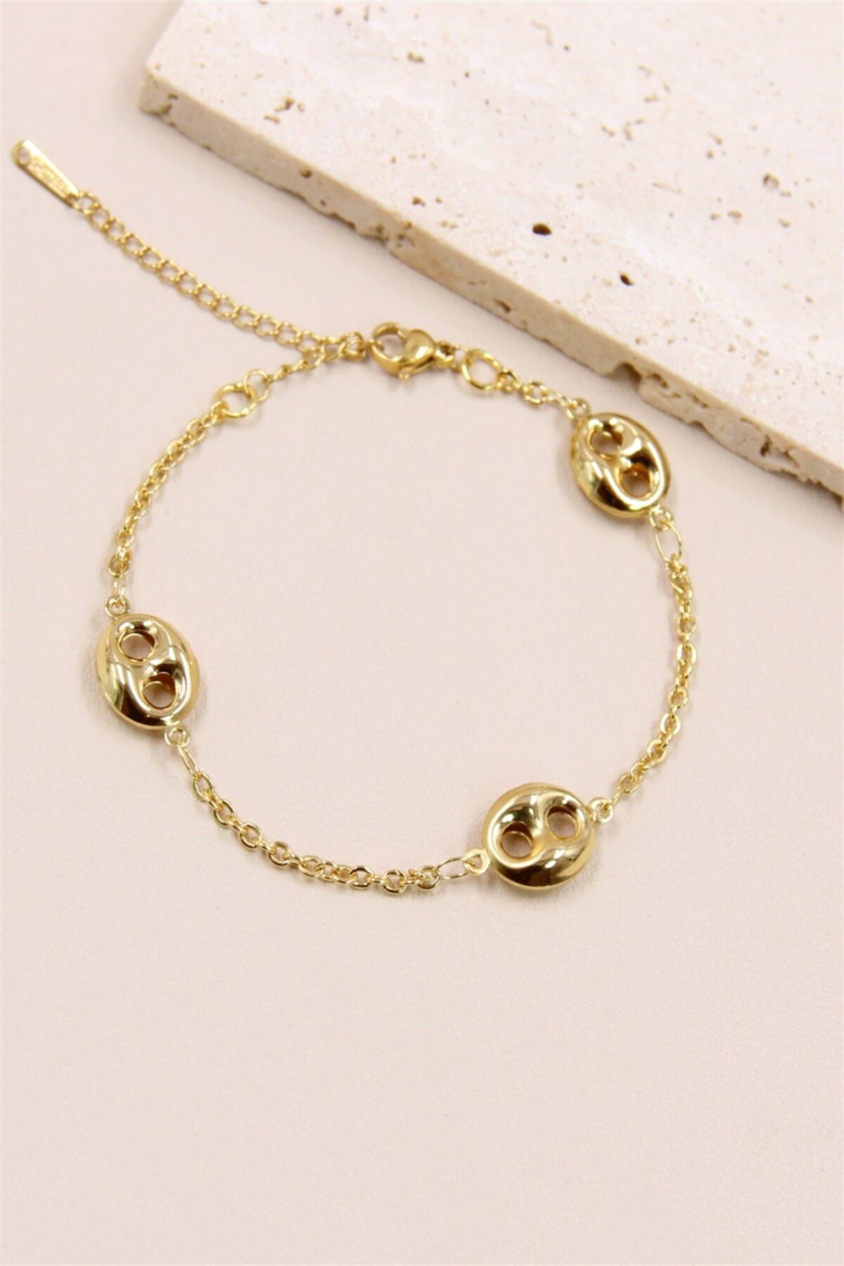 Bracelet Graine de Café en Acier Inoxydable : Style Originale