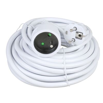 Prolunga da 10 m – 3500 W 220-240 V | Bianco per interni