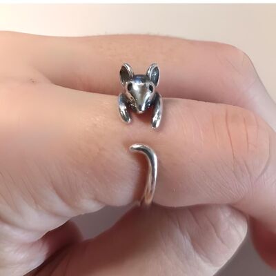 Stainless steel mouse ring