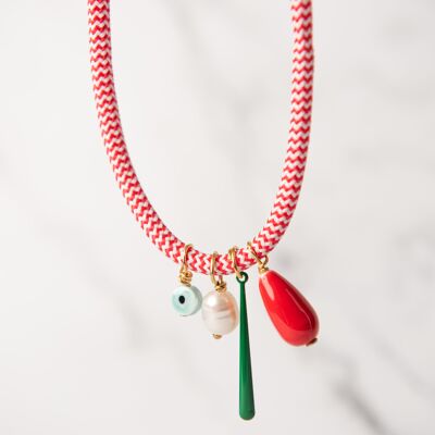 COLLANA BONDI ROSSA - COLLECTION ÉTÉ | COLLANA MULTI-CHARME