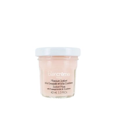 Masque visage sorbet Grenade & cranberry TESTEUR