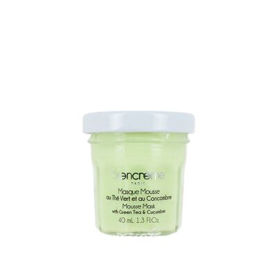 Masque visage mousse Thé vert & Concombre TESTEUR