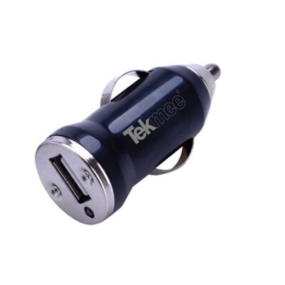 Tekmee 1a usb car charger "take me" blk