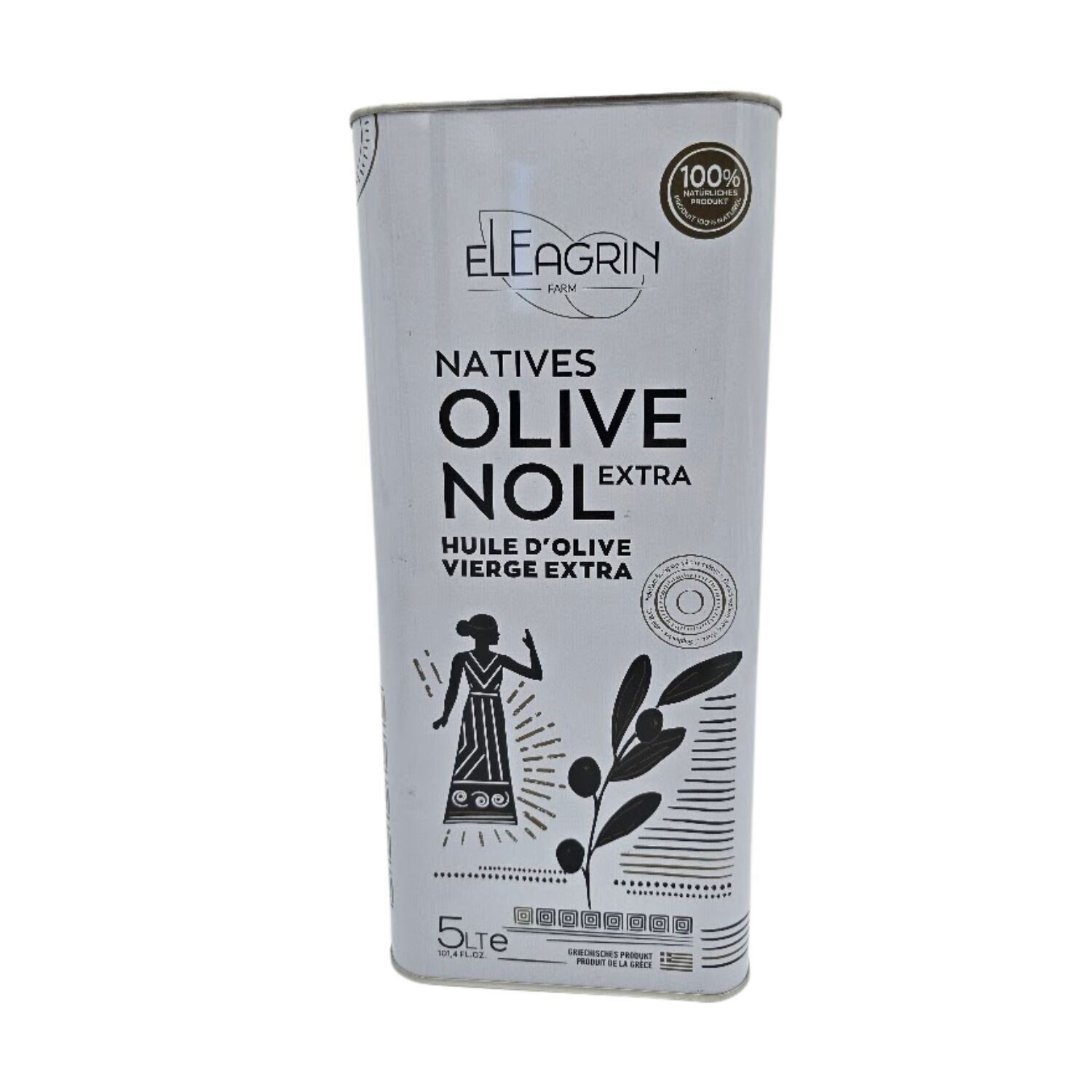 Eleagrin Natives Olivenöl Extra 5000 ml – 0.2 % niedriger Säuregehalt – EXTRA VIERGE HUILE