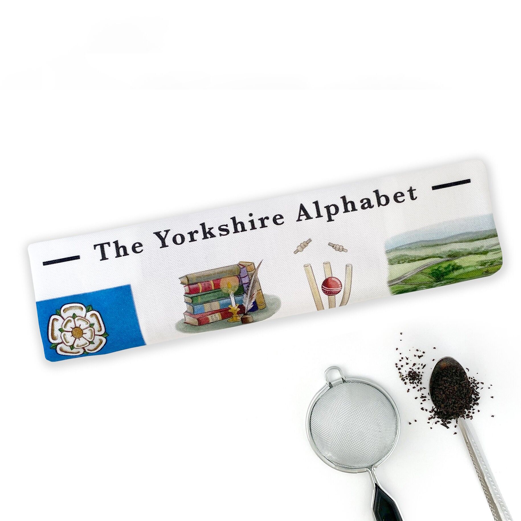 Geschirrtuch mit Yorkshire-Alphabet