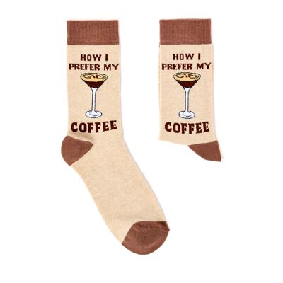Calzini unisex "Come preferisco i miei calzini da caffè"