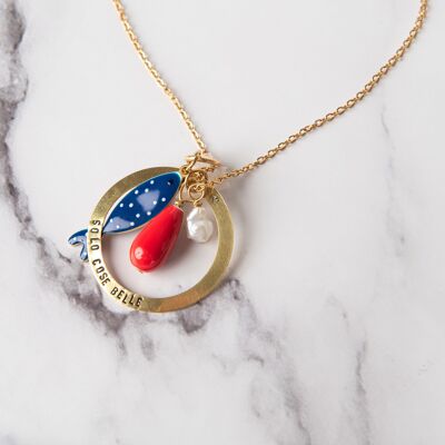 COLLANA PALOMA LUNGA - SUMMER COLLECTION | LONG MULTI-CHARM NECKLACE