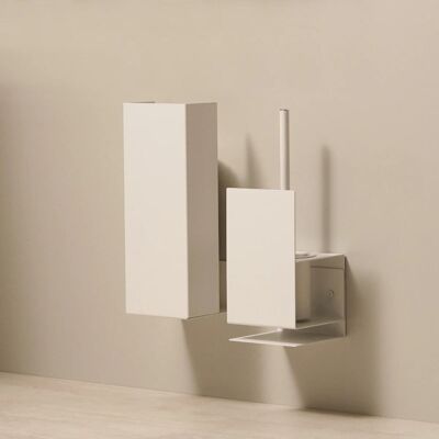 Lugano toilet brush holder – Industrial steel design for a modern bathroom