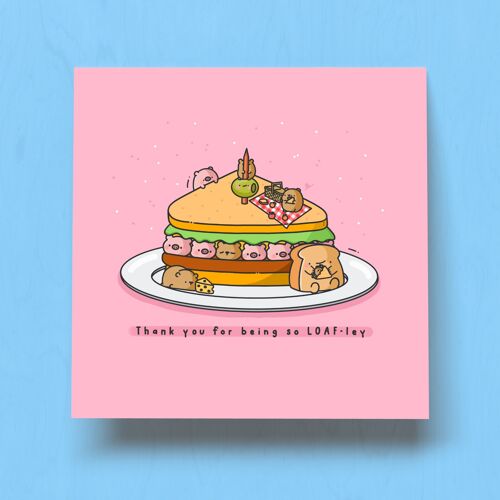 Sandwich Card | Thank you Card