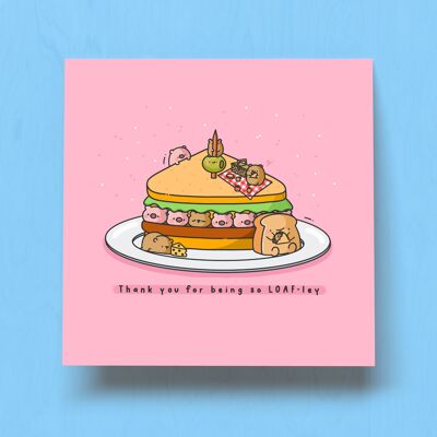 Sandwich Card | Thank you Card