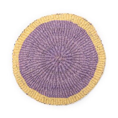 MOSI : Set de table tissé lavande et jaune