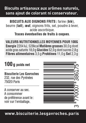Biscuits apéritif Oignons Frits 2