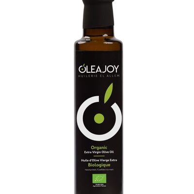 Huile d'olive extra vierge biologique OleaJoy – 750 ml (bouteille ronde – Dorica)